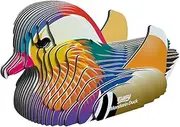 EUGY 096 Mandarin Duck 3D Puzzle - 26 Piece Eco-Friendly Educational Toy Puzzle for Boys, Girls & Kids Ages 6+