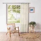 NEW Brampton House Mode Home Coastal Tie Top Sheer Curtain By Spotlight