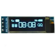 1PCS IIC I2C 0.91"128x32 Blue OLED LCD Display Module 3.3v 5v FOR AVR Arduino A