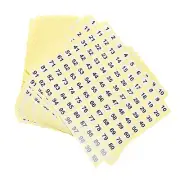 Round Number Stickers (10mm/0.39") 15 Sheet Coated Paper Number 1-100 Self