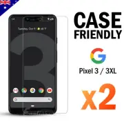 2x Pixel 3a XL 3 XL 9H Premium Tempered Glass Screen Protector Film For Google