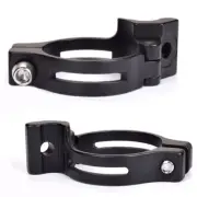 Lightweight Bike Front Derailleur Clamp BrazeOn Adapter Mech Band Mount Black
