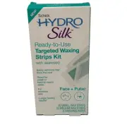 Schick Hydro Silk Waxing Strips - Kit 20 Small + 20 Medium + 4 Finishing Wipes