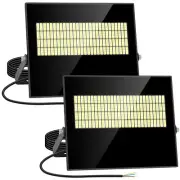 2 Pack 100W LED Flood Light Outdoor 15000LM Super Bright Security Light IP67 ...