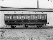 Excursion Third Class Coach No 818 Gnr Doncaster England Train Old Photo