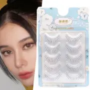 5X Natural Wispy U-shaped False Eyelashes Reusable Lash Extension Eye Makeup❃