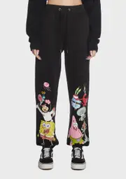 [Dolls Kill x SpongeBob] Started At The Bottom Graphic Sweatpants