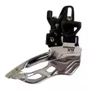 Sram X9 Direct high mount Dual Pull Front Derailleur MTB 3 * 10 Speed Silver