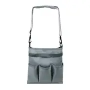 Multi-Pocket Gardening Tool Storage Bag Waterproof Canvas Shoulder Bag Shovels Rakes Screwdrivers Organizer Cross Body Messenger