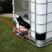 1000 liter Ibc water tank with S60x6 conversion valve and 3/41-11 (faucet only, not including water tank)