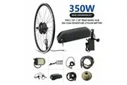 36V 350W 28" 29" 700C Electric Bike Rear Conversion eBike Kit Max 50km