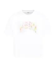 MSGM Kids Logo-Printed Round Neck T-Shirt 4Y,6,14Y,12Y,10Y white