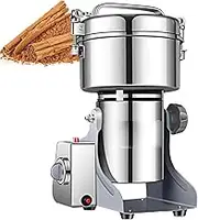 Swing Type Grain Mill Grinder, Electric Grain Mill Grinder, 304 Stainless Steel Grain Mill, High Speed Spice Grinder, Electric Grain Mill for Dry Wheat, Pepper and Coffee Beans,2000g
