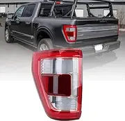 LED Driver Side Tail Light Compatible with 2021 2022 2023 Ford F150 F-150 King Ranch Lariat Limited Platinum W/Blind Spot (Module Not Included) Left Tail Lamp