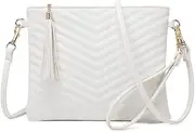 [CYHTWSDJ] Trendy Vegan Leather Shoulder Purses, Clutch Wallet with Wristlet Strap,Small tassel Crossbody Bags for Women