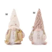 Christmas Gnome Decorations with LED Light Scandinavian Tomtes Home Tabletop