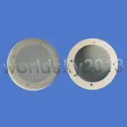 2pcs 6.5" inch Speaker Grill Cover Decorative Circle Metal Mesh OD180mm #White