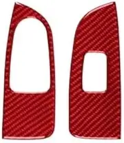 ATATNK Car Window Lift Panel Switch Button Frame Carbon Fiber Cover Decotive Stickers Compatible for Mercedes Benz V Class V50 V260 2019 2016-2021(A)