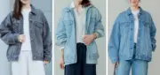 UNIQLO Denim oversized jacket Women's 3 Colors Gray/Light Blue/Blue XS-3XL