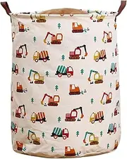 Baby Hamper | Foldable Kids Laundry Basket - Waterproof Chic Aesthetic Colorful Decorative Nursery Storage for Bedroom Bathroom Toddler Children Use
