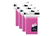 4x 60pc Ultra Pro Mini Deck Gaming Card Sleeve Protector 62x89mm Bright Pink