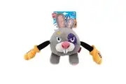 Gigwi Rock Zoo Boxer Rabbit Interactive Plush Dog Squeaker Toy Small