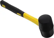 NULYLU Compact Dual Headed Rubber Mallet for Paving and Woodworking Durable Hammer for Jewelry Making Easy to Clean Safe for Surfaces Portable for Camping and DIY Projects