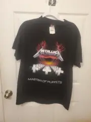 Metallica Vintage T Shirt Master Of Puppets Giant Tag L BRAND NEW