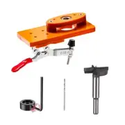 35mm Hinge Hole Jig Drill Guide Set Woodworking Puncher Hinge Drilling Tool