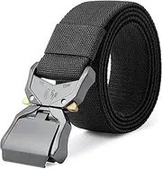 [LXMY] Tactical Belt,Work Belts for Men,Military Hiking Heavy Duty Belt for 1.5 Inch,Nylon Webbing Tool Belt,Gift With Quick Release Buckle