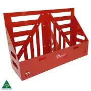 VONNIES 20L DUAL / DOUBLE JERRY CAN FUEL HOLDER MOUNT POWDER COATED RED