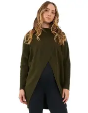 [Ripe] Hallie Cross Over Knit in Khaki