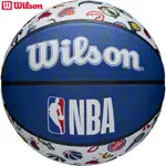 WILSON 威爾森 橡膠籃球 NBA ALL TEAM 隊徽球 室外用 7號球 WTB1301XBNBA