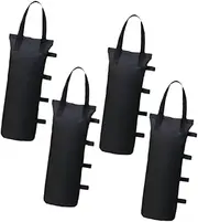 Perfk 4 Pieces Sand Bags Canopy Weights Empty Weight Bags Sandbag for Patio Furniture Outdoor Advertising Umbrella Camping