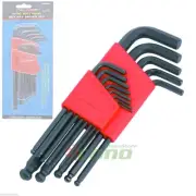 13PC SAE ALLEN BALL POINT END LONG ARM HEX KEY WRENCH SET