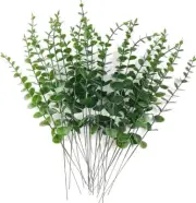 TIHOOD 25PCS Eucalyptus Stems Faux Greenery Artificial Green