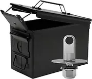 Safe Home safe Ammo Can Steel Ammo Box Multifunction Solid Hunting Waterproof Holder Box Long-Term Bullet Valuables Storage(Black Hole with Bolt)