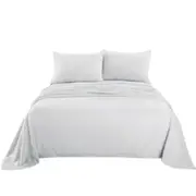 Silver Cashmere Touch Flannel Sheet Set