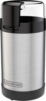 One Touch Coffee Grinder, CBG110S,2/3 Cup Coffee Bean Capacity, Push-Button Cont