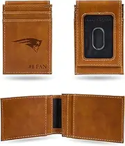 Rico Industries NFL Football Laser Engraved Front Pocket Wallet - Compact/Comfortable/Slim