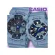 CASIO 手錶 專賣店 國隆_CASIO_GA-100DE-2A+BA-110DE-2A2_丹寧時尚尖端運動腕對錶_全新品_保固一年_開發票