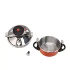 2L 2 Liter Stainless Steel Mini Pressure Cooker Canner Double Bottom US