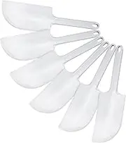 Ateco 1311 2-in-1 Bowl Scraper/Spatula Set, 6-Pieces, Food-Safe Plastic, White
