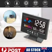 LED Digital Alarm Clock Weather Station Calendar Dementia Date Week Time Display