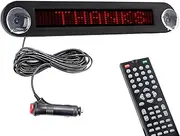 Leadleds DC 12V LED Car Sign Scrolling Message Board Remote Programmable for Car, Taxi, Store