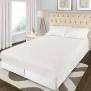 Waterproof Blend Solid Hypoallergenic Mattress Protector Cover Deep Fitted Sheet