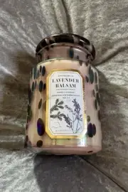 Anthropologie Apothecary 18 Fresh Lavender Balsam Ceramic Jar Candle