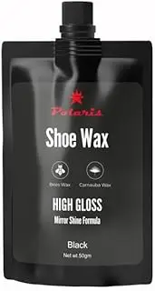 [polaris] Shoe Wax Polish | Soft Wax For all Smooth Leather | High Gloss Leather Shoe Polish Wax-50gm