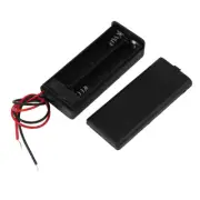 2 x AAA Battery Holder Enclose Case Box Switch Wire Leads 3V Output Black