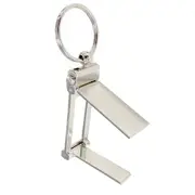 Handbag/Bag/Purse 10cm Holder/Hanger Table/Desk Hook w/ Removable Keyring Silver